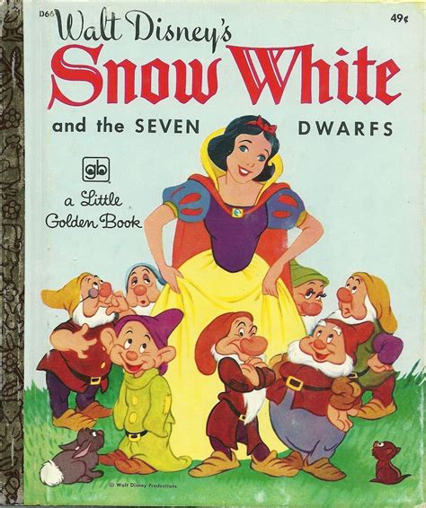 Walt Disney's SNOW WHITE And The SEVEN DWARFS (A Little Golden Book D66 ...