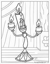 Beauty And The Beast Lumiere Coloring Pages Cloggsworth sketch template
