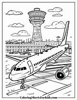 Airport Coloring Pages Free Prints & Downloads  Sheets For Kids sketch template