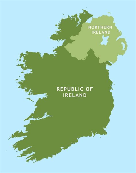 Republic of ireland map - Road map of republic of ireland (Northern Europe - Europe)