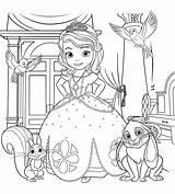 Sofia The First Coloring Pages sketch template