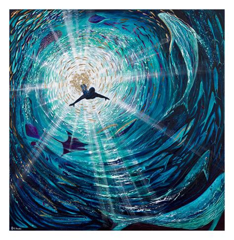 Freediver – Canvas print | Deep Impressions Underwater Art