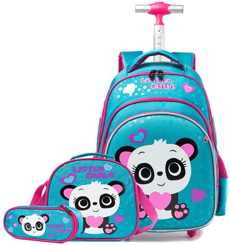 Buy Girls Boys Rolling Backpacks Kids Backpack with Wheels for School ...