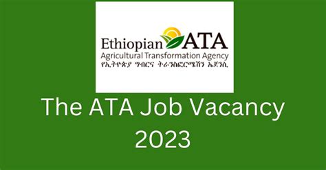 ATA Job Vacancy 2023 - Shola Jobs