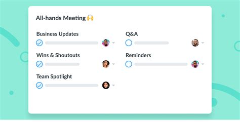 All-Hands Meeting Agenda Template | Foster A Culture of Collaboration