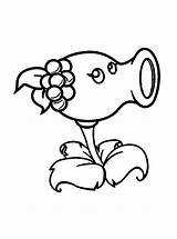 Peashooter  Lol Coloring Pages Plants Vs Zombies Color sketch template