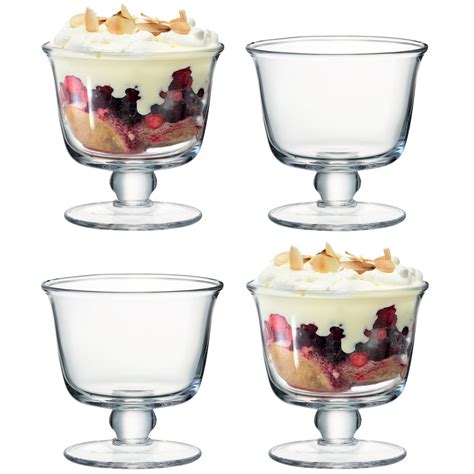 LSA Mouthblown Glass Trifle, Comport or Dessert Bowls Dish, Set of 1 or ...