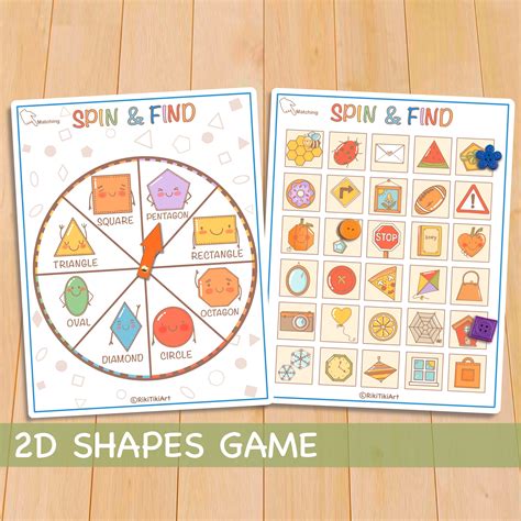 Shapes Educational Game Printable Toddler Activities | Etsy Canada