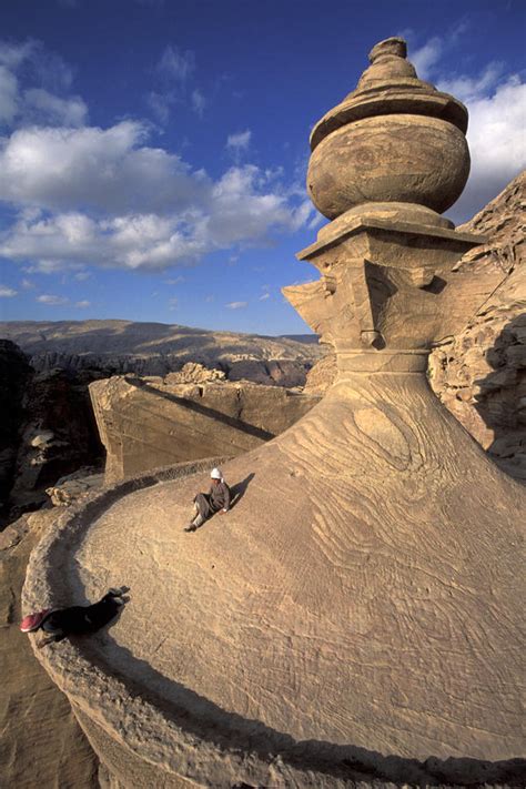 The Tower Of The Ad-deir Monastery by Richard Nowitz