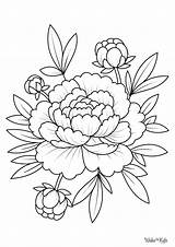 Peony Coloring Pages Free Printable PDFs  WakeTheKids sketch template