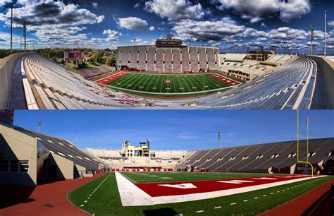 Indiana University Hoosiers - football Memorial Stadium - 2 views Indiana Football, College ...