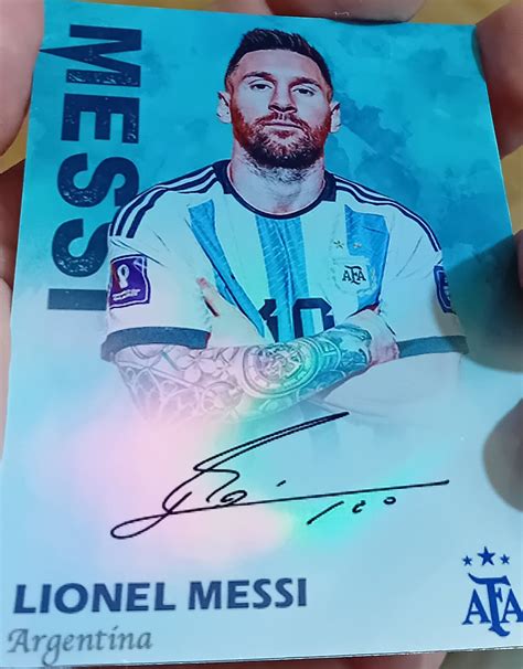 LIONEL MESSI AUTOGRAPHED Card - Etsy