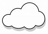Clouds Coloring Pages For Preschool sketch template