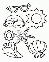 Summer Coloring Worksheets For Kids Pages sketch template