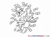 Winner Money Free Colouring Page Download sketch template