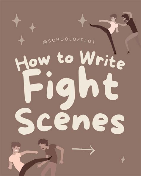 Text says how to write a fight scene. Images of fighting characters. Writing Advice, Novel ...