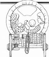 Pioneer Children Coloring Pages Sketch Page sketch template