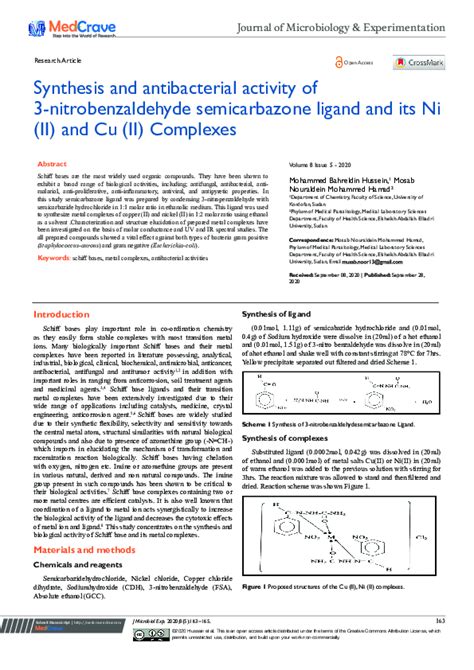 (PDF) Synthesis and antibacterial activity of 3-nitrobenzaldehyde ...