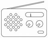 Portable Radio Receiver coloring page  Free Printable Coloring Pages sketch template