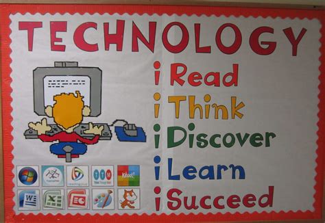 Technology bulletin board#board #bulletin #technology | Computer lab bulletin board ideas ...