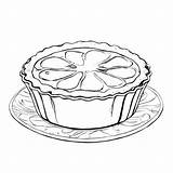 Download Apple Pie Drawing On Plate Coloring Pages Online  Creative sketch template
