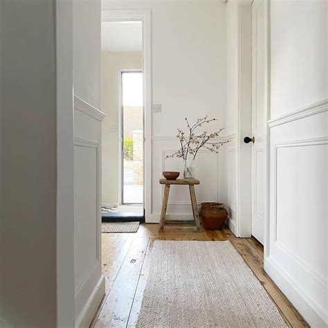 White-themed Hallway With Earthy Accents - Soul & Lane