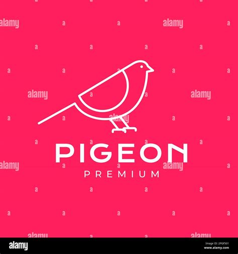 bird beauty dove pigeon geometric line modern minimalist logo design vector Stock Vector Image ...