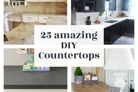 25 Amazing DIY Countertop Ideas you can make for cheap