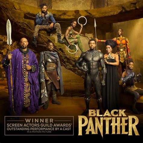 Congratulations to the cast of Black Panther for winning the SAG Award ...