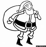 Santa Claus Coloring Page  Christmas sketch template