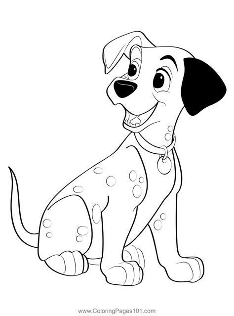 Joyful Dalmatians Coloring Page for Kids - Free 101 Dalmatians ...