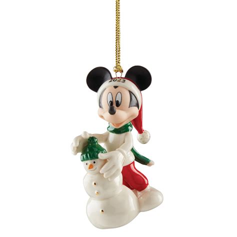 Lenox 894426 2023 Mickey & Snowman Ornament Ornament Mickey for sale ...