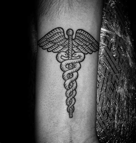 Navy Caduceus Tattoos