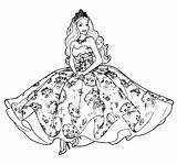 Free Printable Coloring Pages Of Barbie Princess  Sheet sketch template