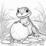 Cute baby crocodile Hatching coloring Page Lulu Pages sketch template