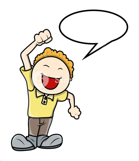 Kid Saying In Speech Bubble - Vector Illustrations Royalty-Free Stock ...