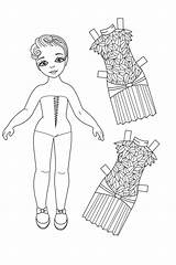 Paper Dolls 34 Coloring  Play Free Game Online sketch template