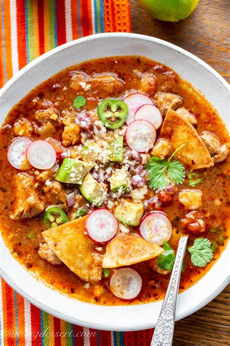 Slow-Cooker Pork Posole Recipe - Saving Room for Dessert