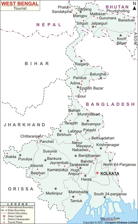 West Bengal Map, Map of West Bengal India, India Maps, Maps India, Maps of India, India Map ...