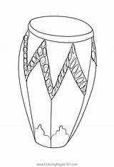 Malaysia Traditional Musical Instrument Coloring Page For Kids  Free sketch template
