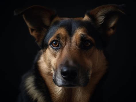 Premium AI Image | Dog Face Portrait Isolated on Background Realistic ...