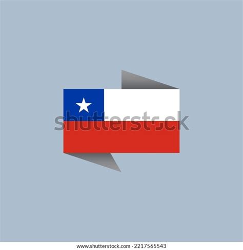 Illustration Chile Flag Template Stock Vector (Royalty Free) 2217565543 | Shutterstock