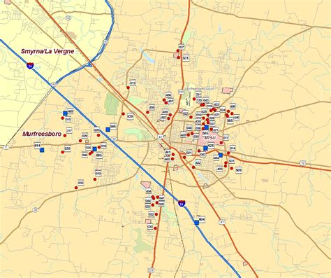 Murfreesboro Map