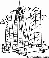Skyscraper Coloring Page Pages sketch template