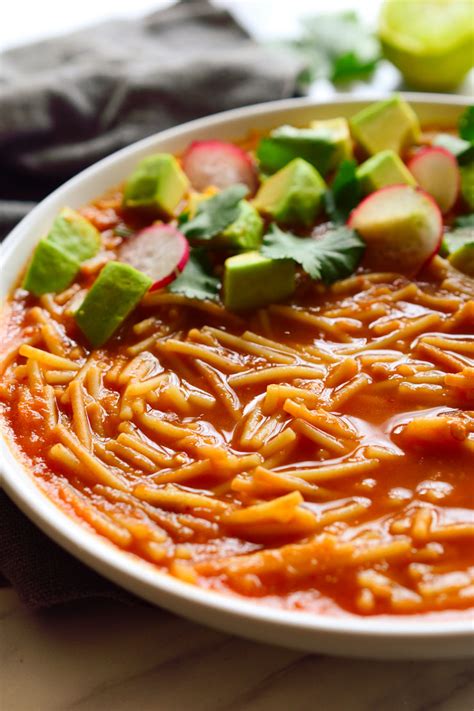 Sopa de Fideo (Mexican Noodle Soup) - Cilantro and Citronella