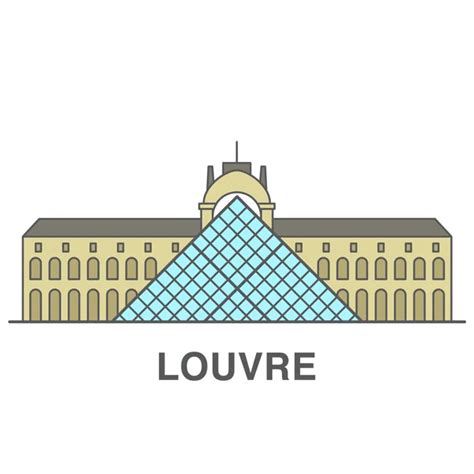 Louvre museum Stock Vectors, Royalty Free Louvre museum Illustrations | Depositphotos®