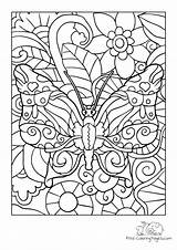 Coloring Page Noble Butterfly In flower Bed  Free Pages sketch template