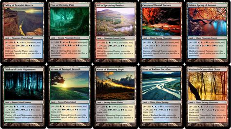 Custom Land Collection: EDH Tri-Lands by CustomCardJunkie on DeviantArt