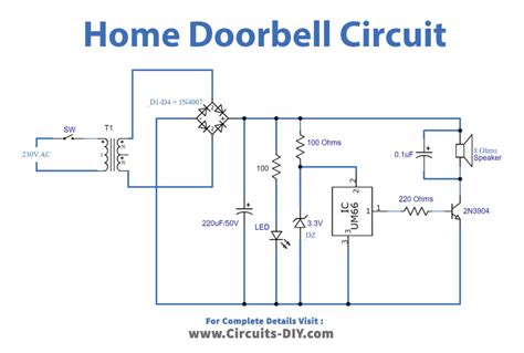 Electronic Calling Bell Circuit Diagram - Circuit Diagram