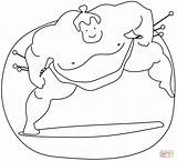 Sumo Wrestler Ganryu Sketch Coloring Page sketch template